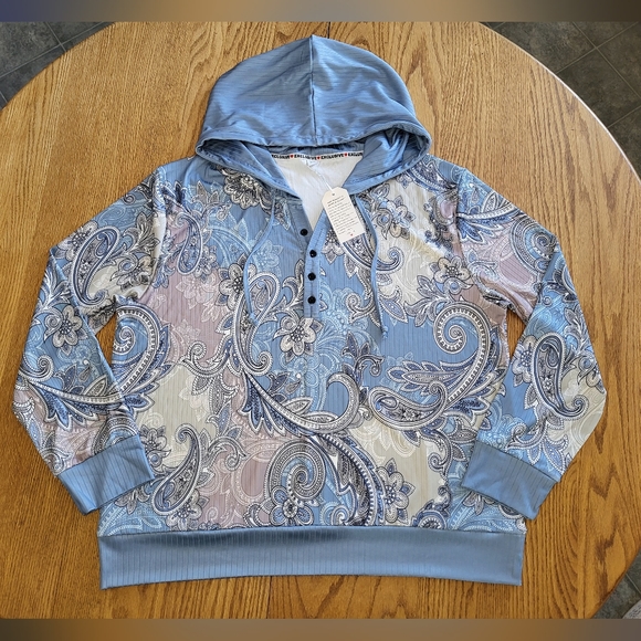 🖤NEW Just Fashion Hooded Silky Long Sleeve XXL - Picture 1 of 4